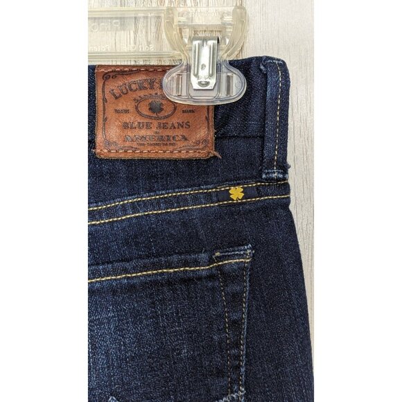 Lucky Sweet Jean Bootcut Jeans Women's 2/ 0 Dark Wash Boho Western Disco - Picture 9 of 14